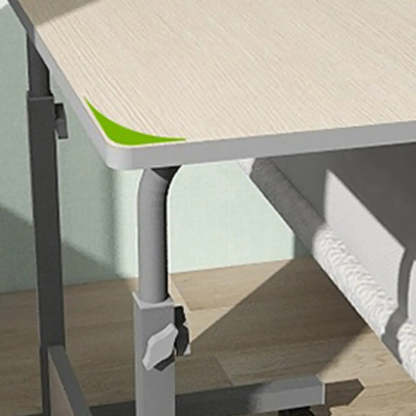Adjustable White Mobile Wood Standing Desk