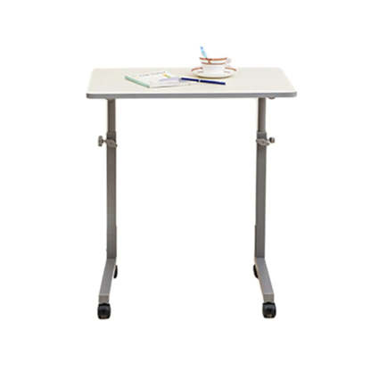 Adjustable White Mobile Wood Standing Desk