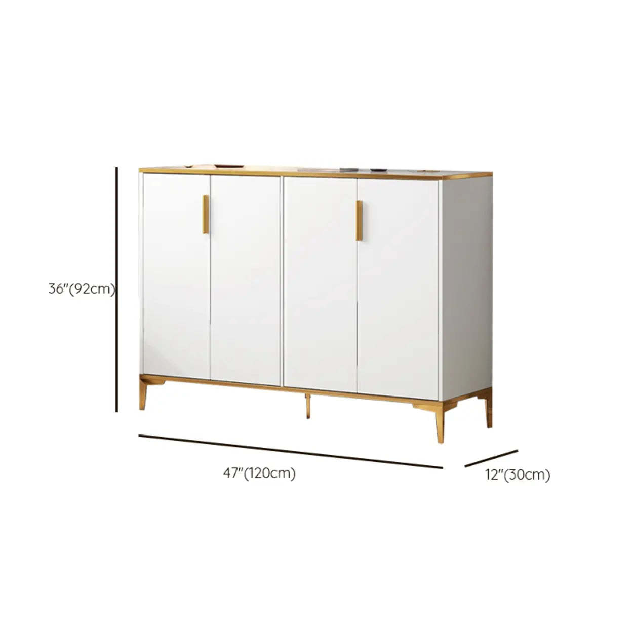 Adjustable Gray Wood Hallway Large Shoe Storage