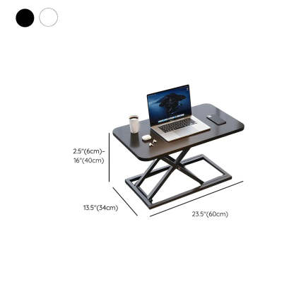 Adjustable Black Wood Folding Trestle Standing Desk
