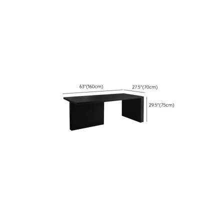 Contemporary Black Wood Writing Desk