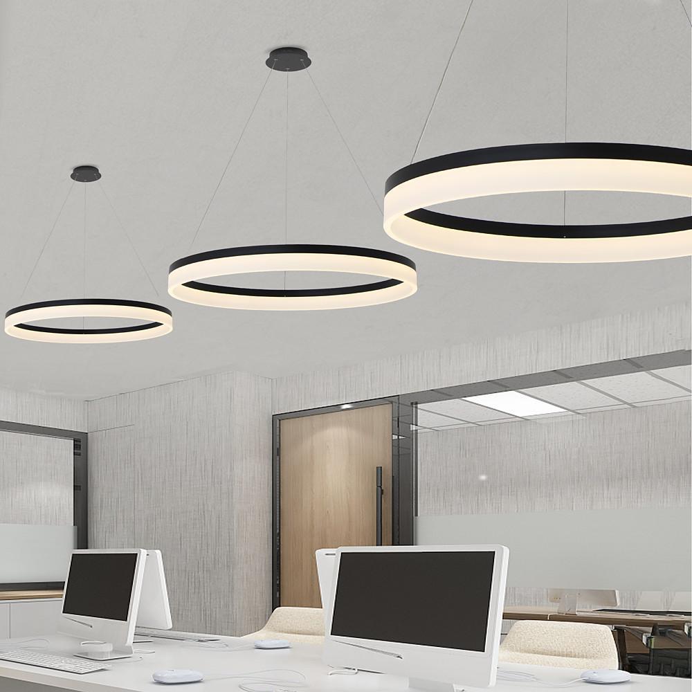 Circular Contemporary Aluminum Kitchen Pendant