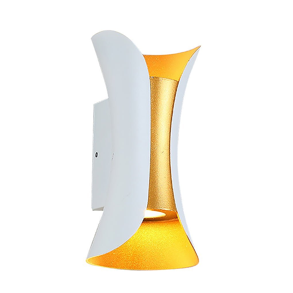 Curved LED Up and Down Lighting Waterproof Modern Outdoor Wall Lights-Lighom