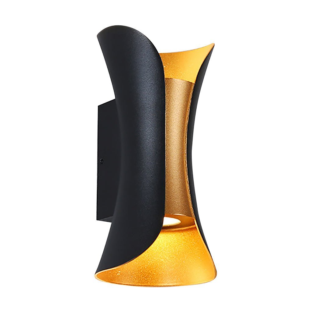 Curved LED Up and Down Lighting Waterproof Modern Outdoor Wall Lights-Lighom
