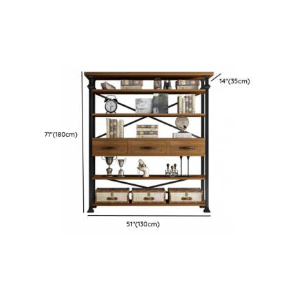 Antique Open-Frame Etagere Bookshelf