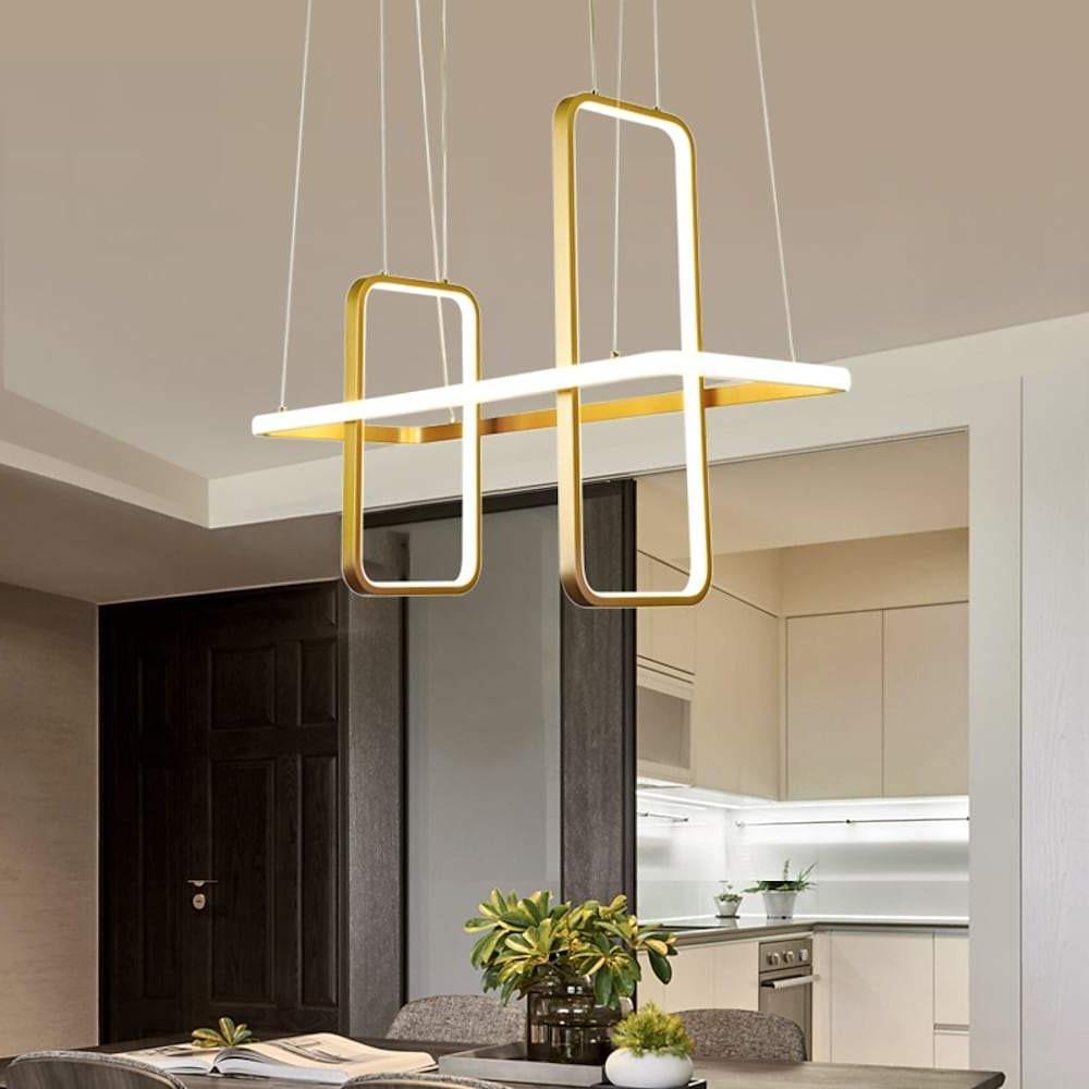 Rectangular LED Modern Pendant Chandelier