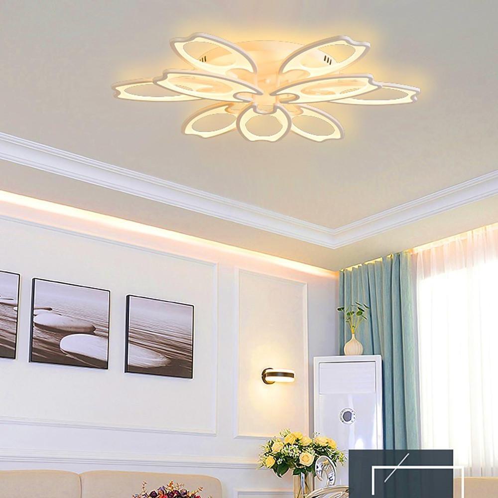 Flower Novelty Flush Mount Ceiling Light Fixtures Modern LED Ceiling Light-Lighom