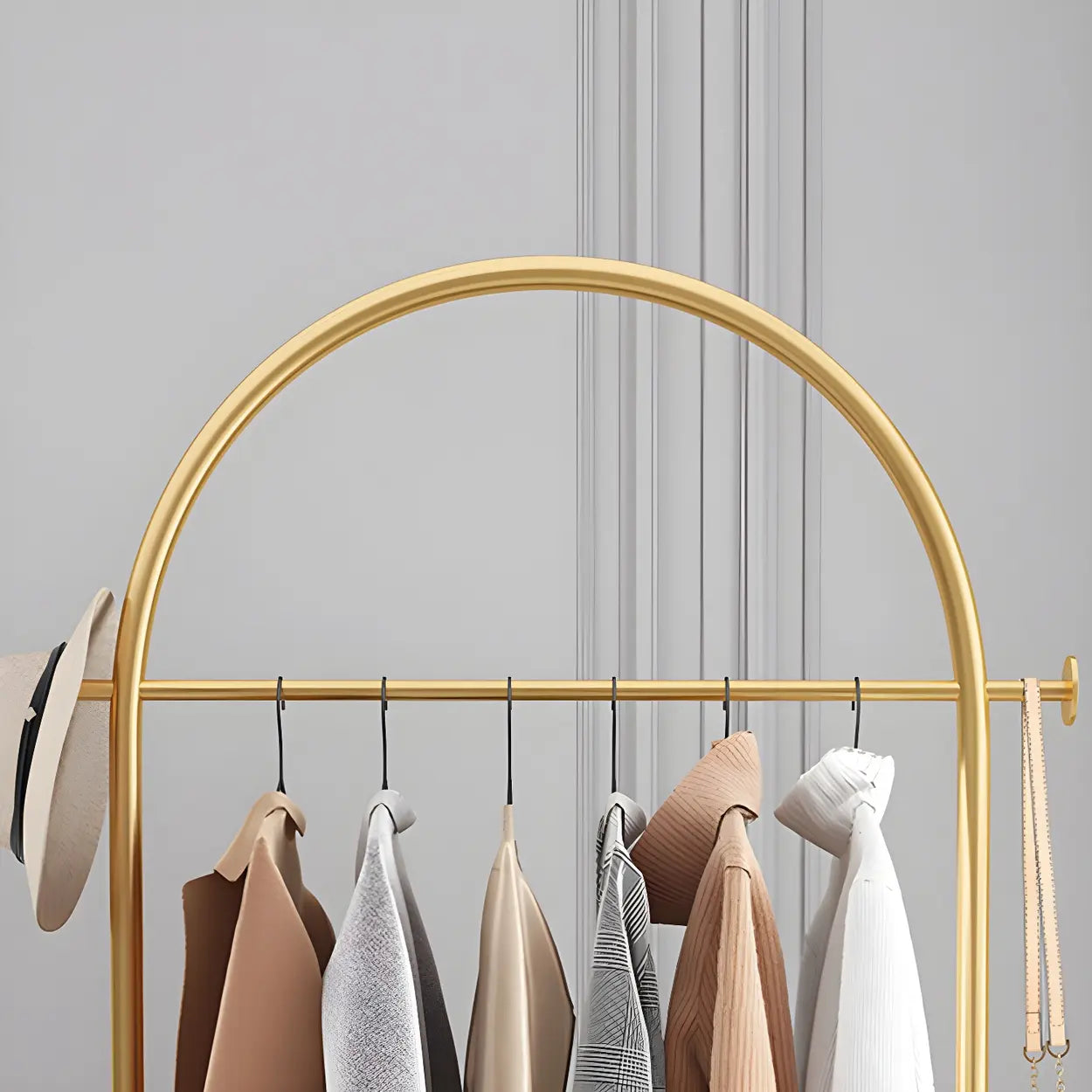 Arch Freestanding Coat Rack with Shelf