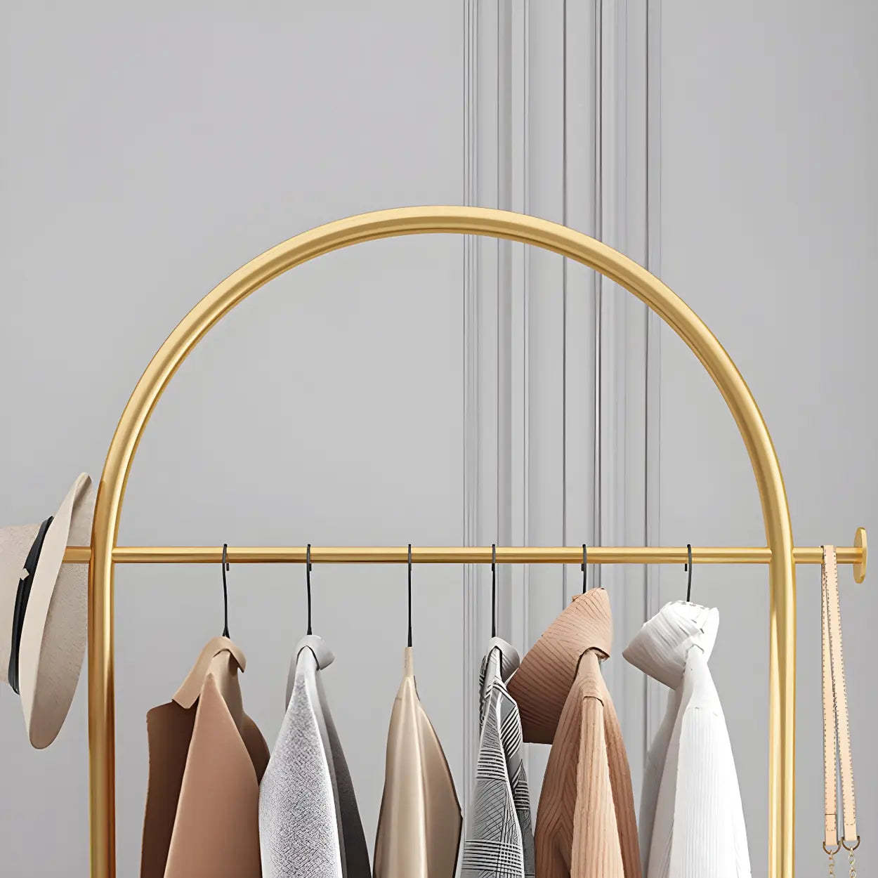 Arch Freestanding Coat Rack with Shelf