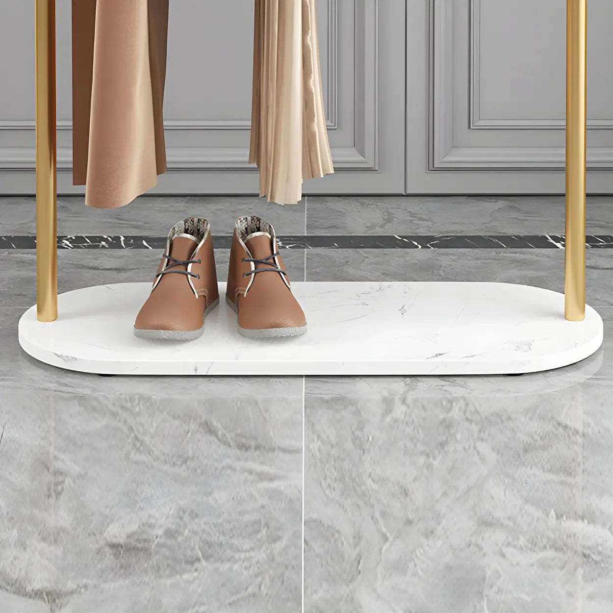 Arch Freestanding Coat Rack with Shelf