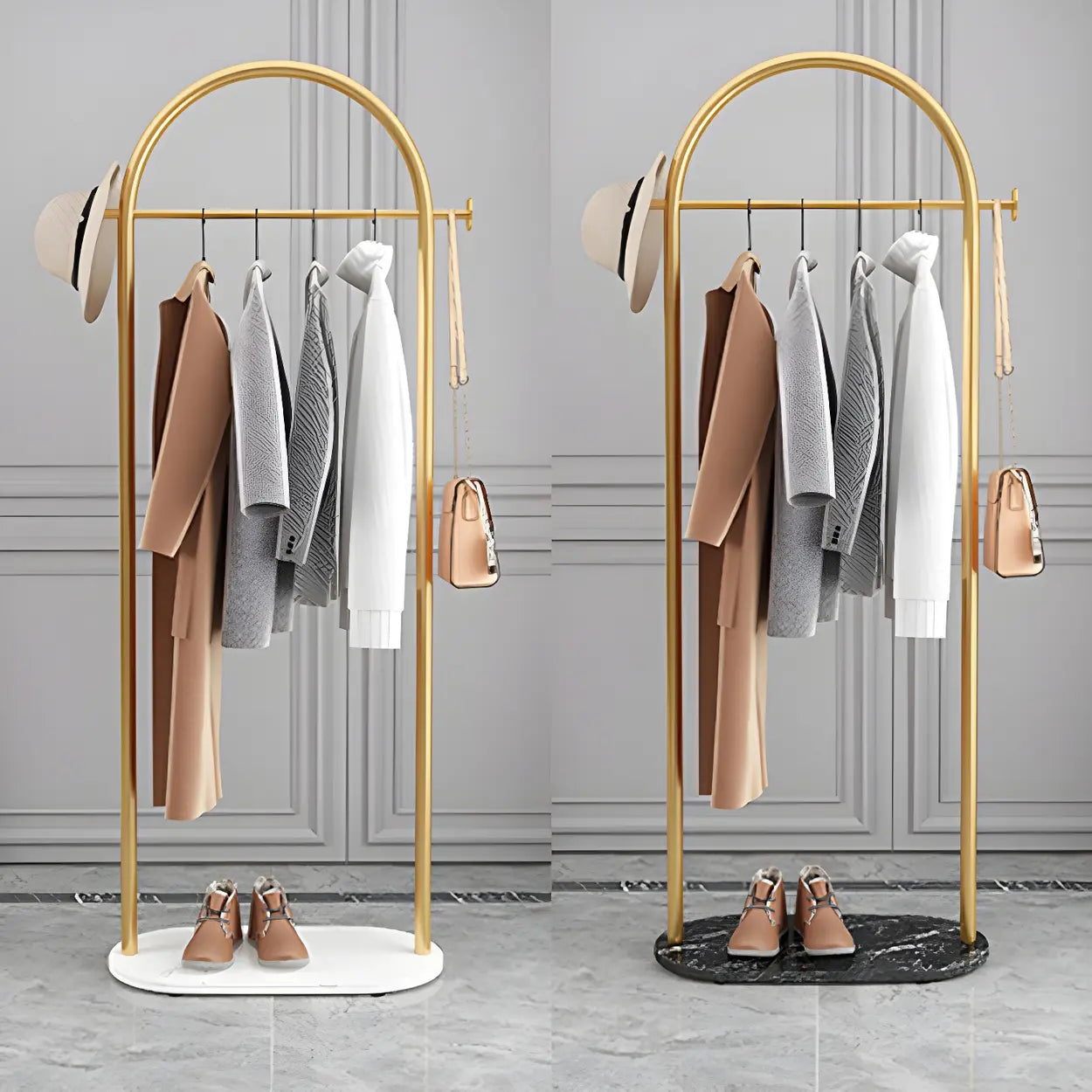 Arch Freestanding Coat Rack with Shelf