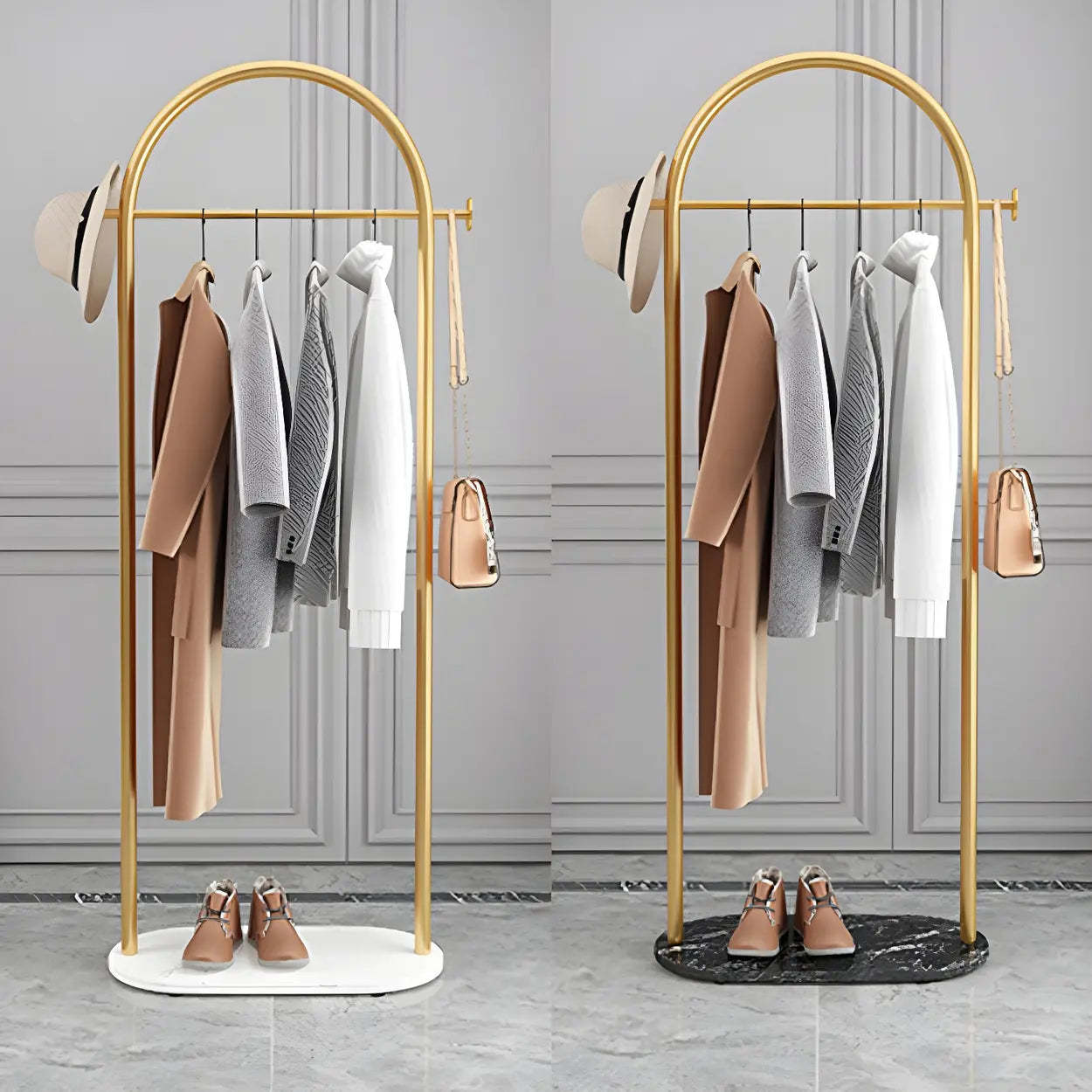 Arch Freestanding Coat Rack with Shelf