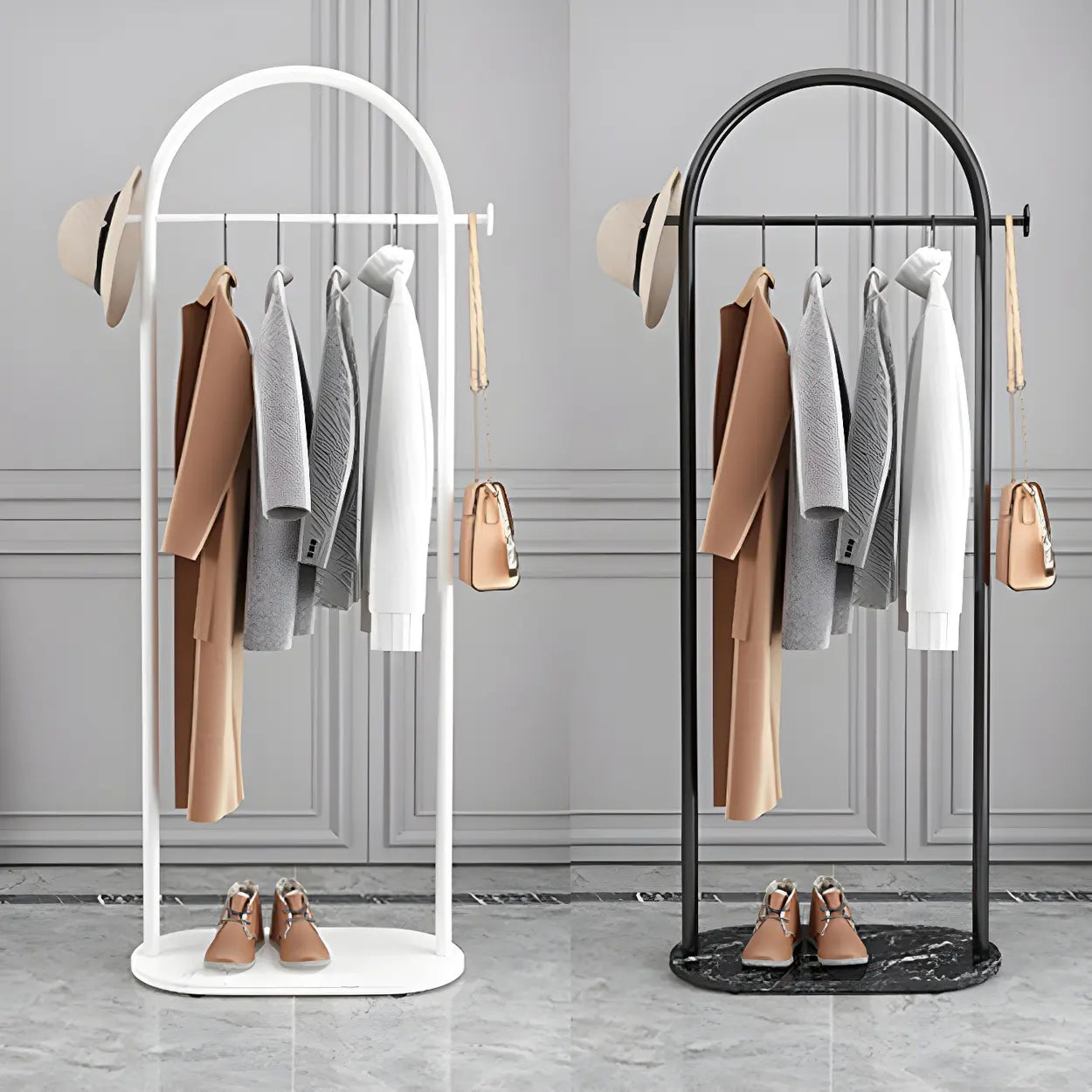 Arch Freestanding Coat Rack with Shelf