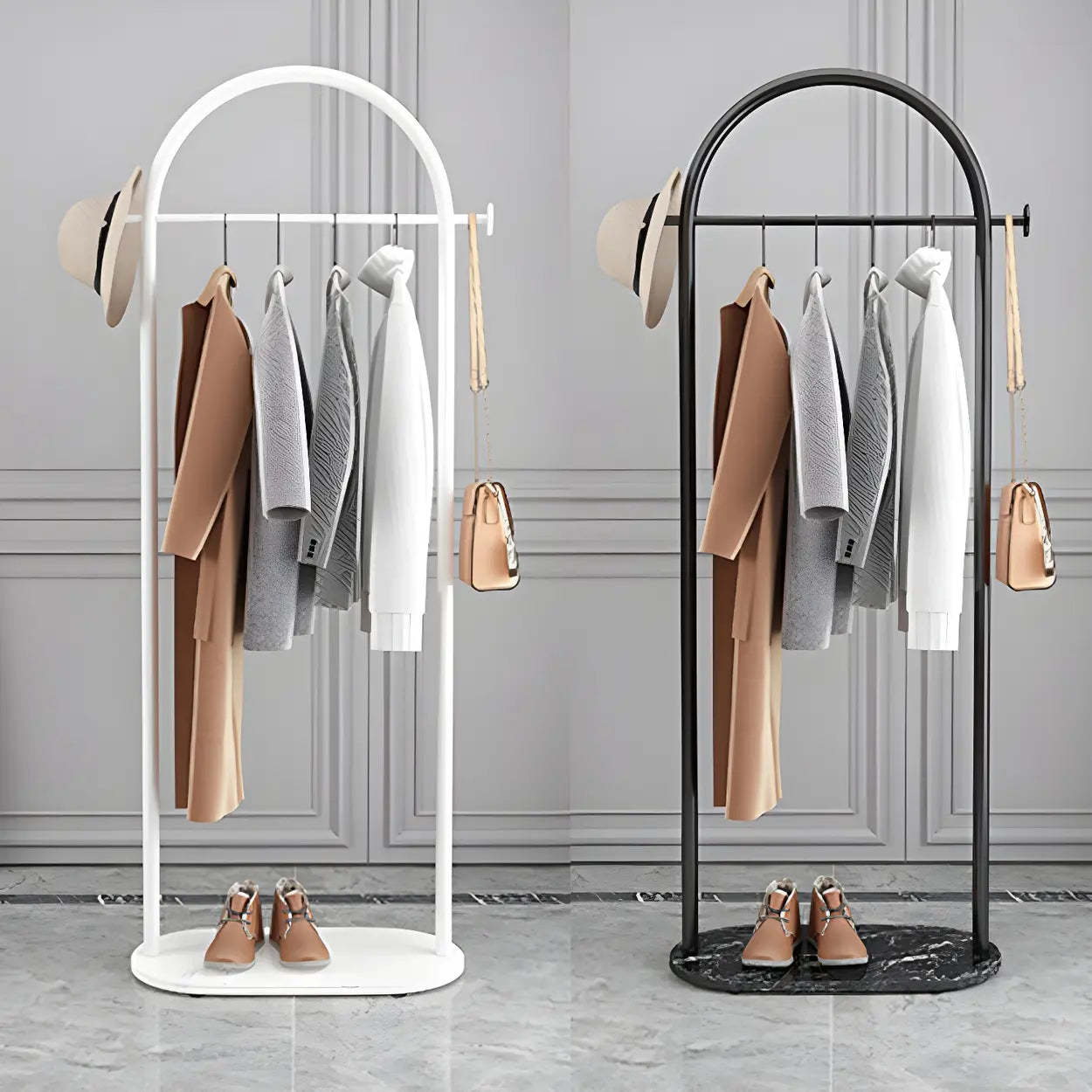 Arch Freestanding Coat Rack with Shelf