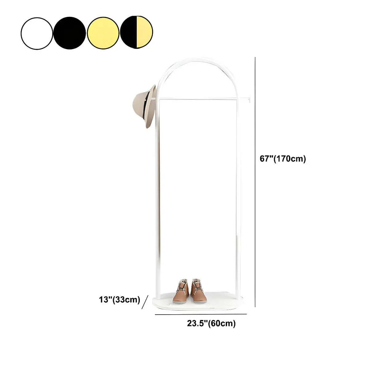Arch Freestanding Coat Rack with Shelf