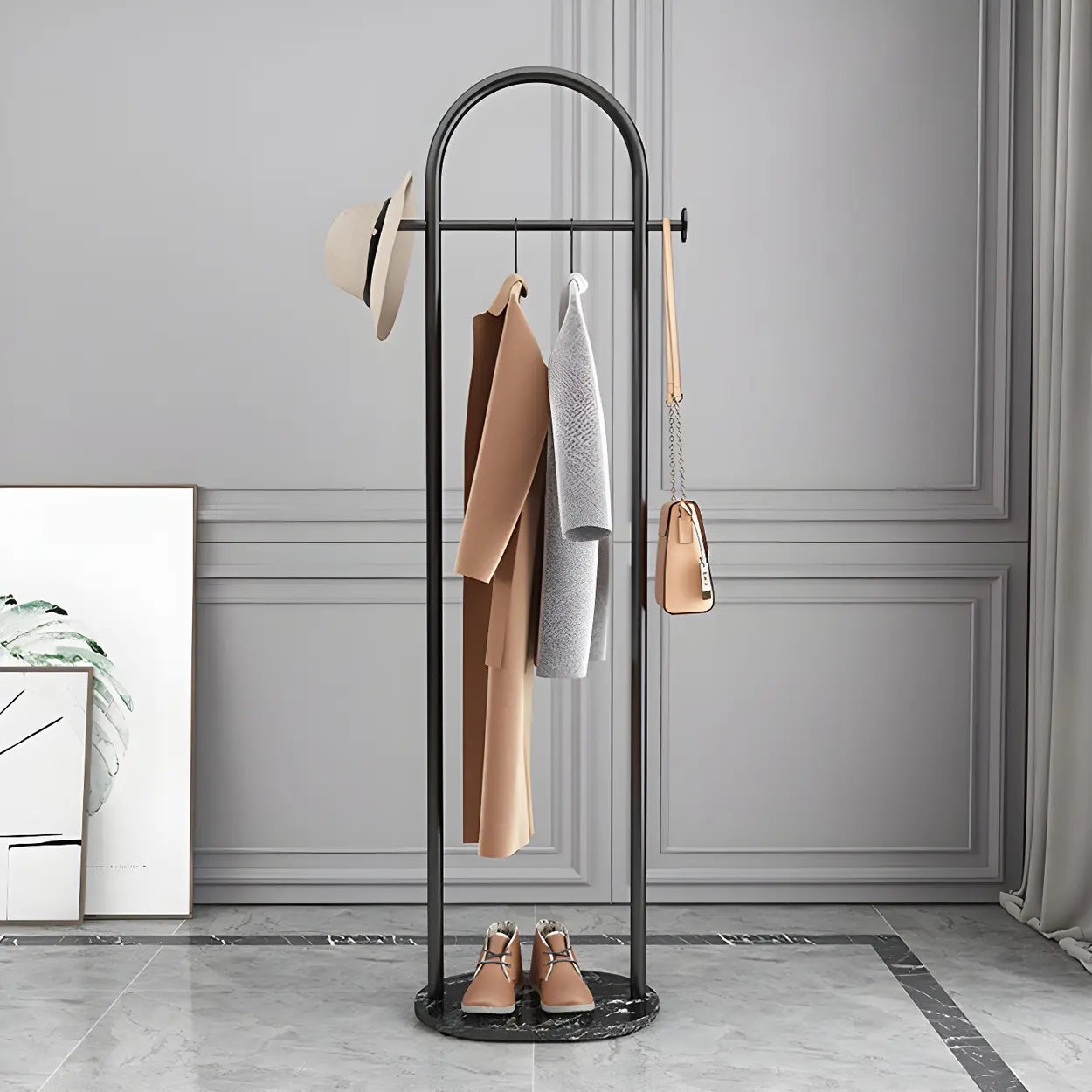 Arch Freestanding Coat Rack with Shelf