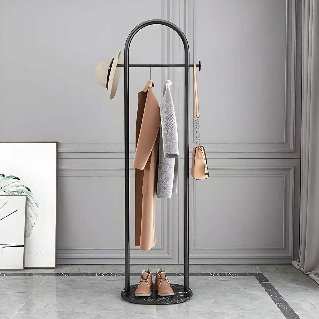 Arch Freestanding Coat Rack with Shelf