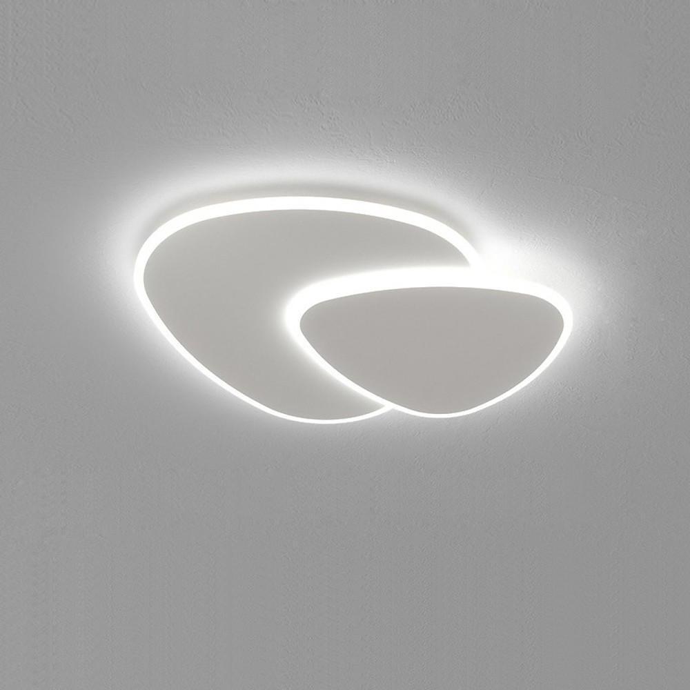 Dimmable White Modern Flush Mount Ceiling Light
