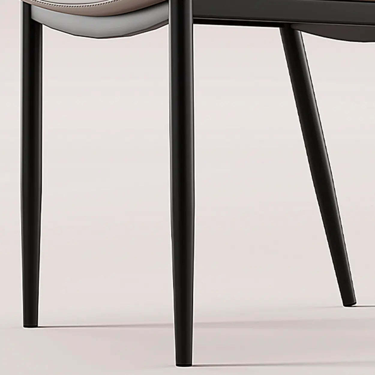 Art Deco Orange Armless Dining Chair