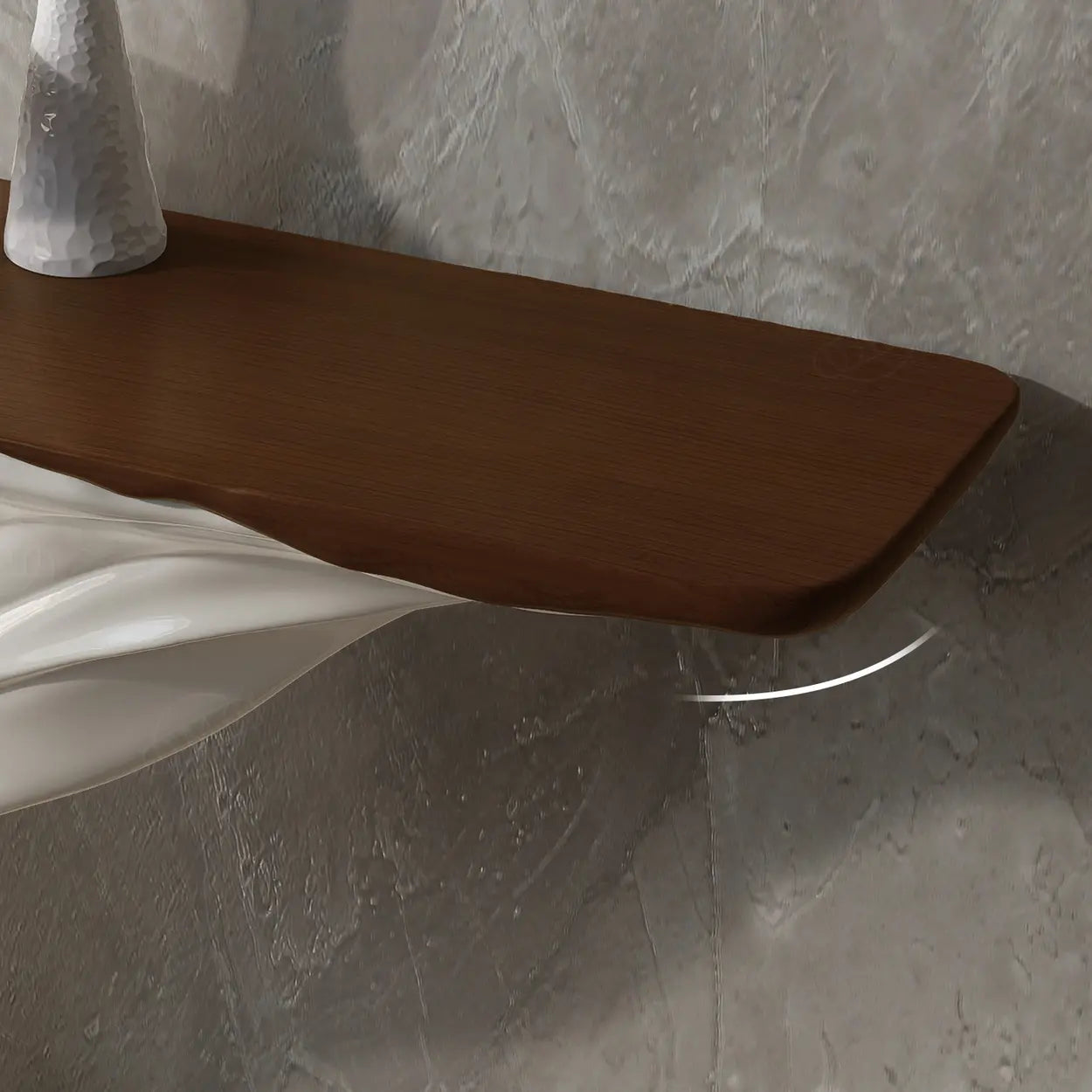 Artistic Rectangular Stump Base Console Table