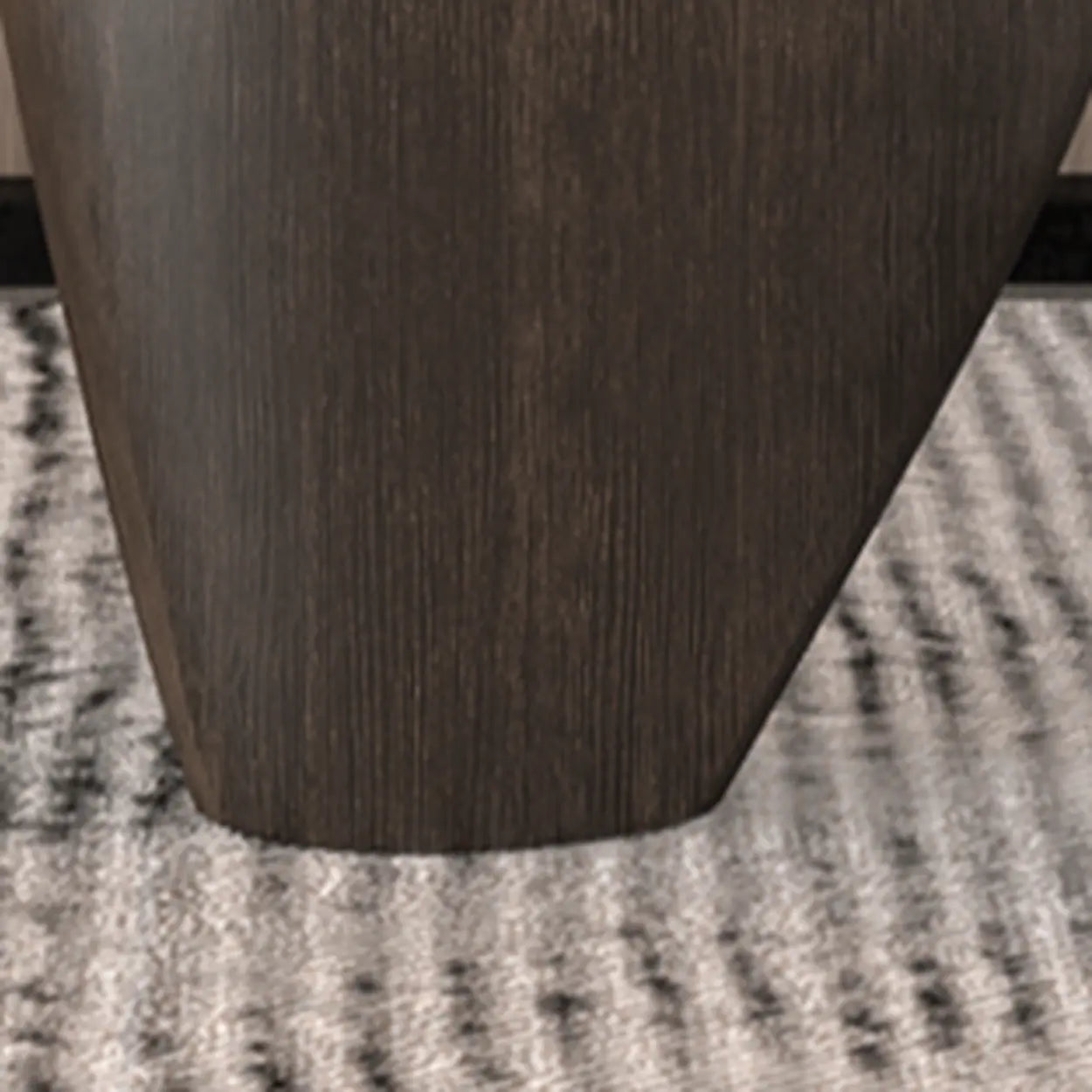 Artistic Sculptural Abstract Oval Side Table