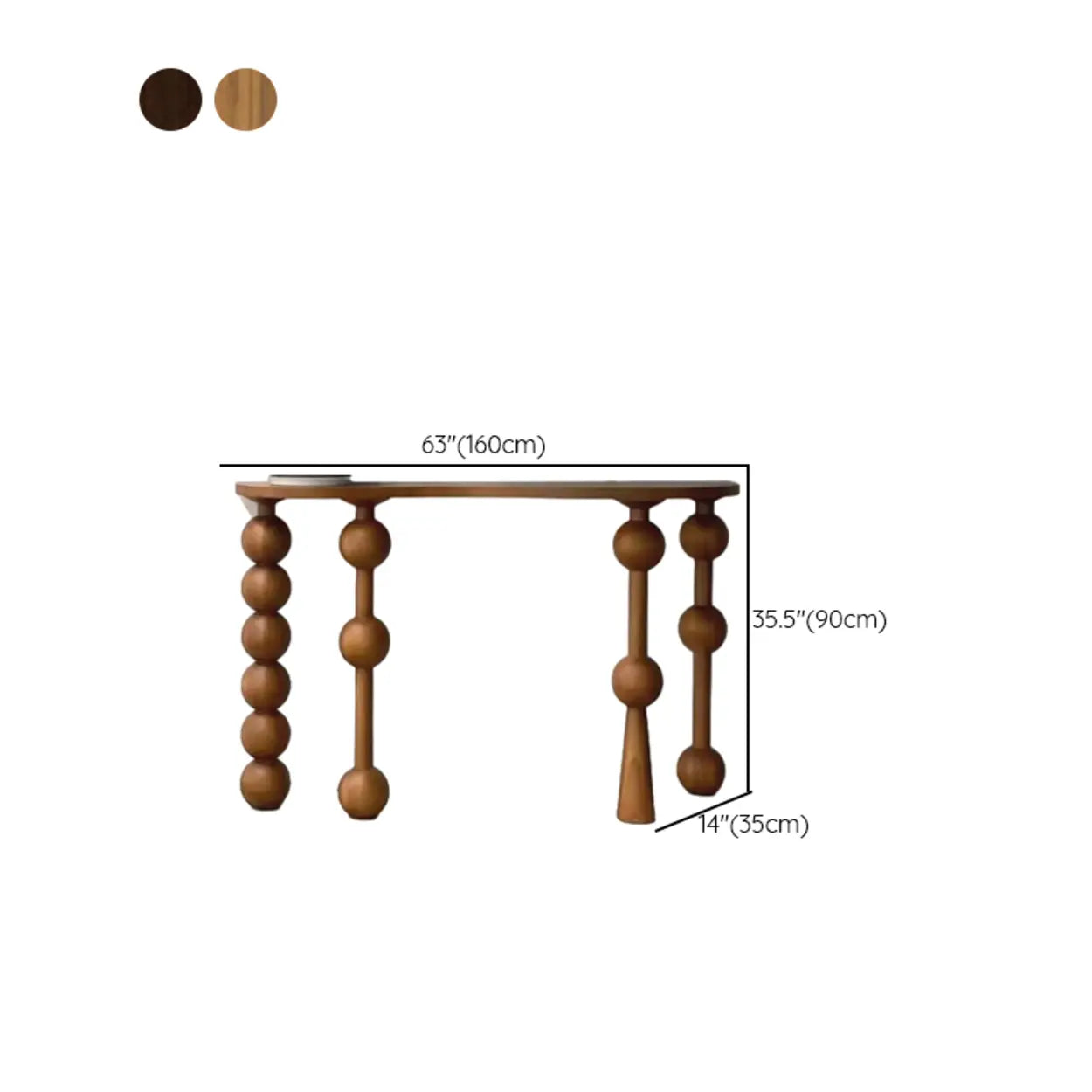 Lighom traditional entry turned-leg wood end & side tables