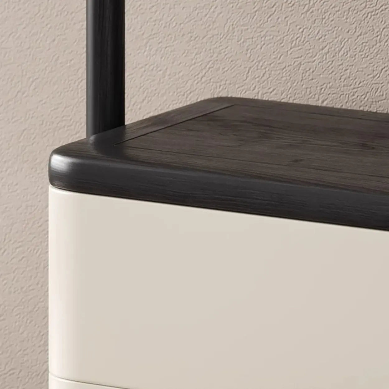 Ash Wood Freestanding Coat Rack with Drawers