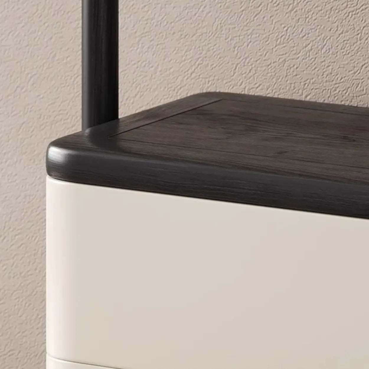 Ash Wood Freestanding Coat Rack with Drawers