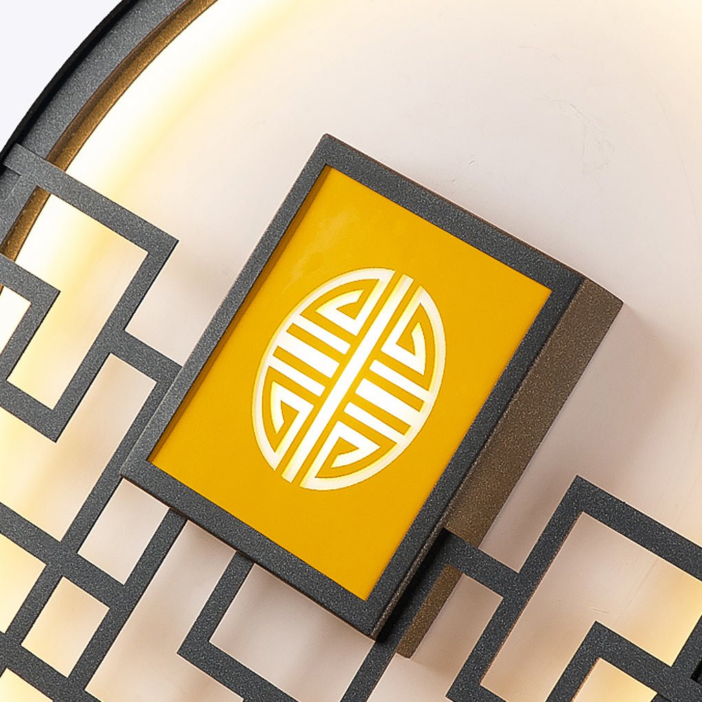 Asian Style Outdoor LED Landscape Decorative Lighting Wall Lamp for Villa Courtyard-Lighom