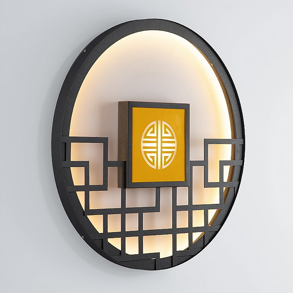 Asian Style Outdoor LED Landscape Decorative Lighting Wall Lamp for Villa Courtyard-Lighom