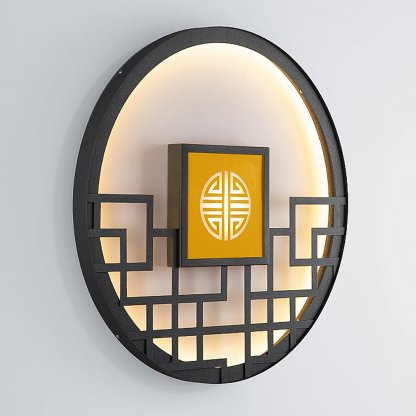 Asian Style Outdoor LED Landscape Decorative Lighting Wall Lamp for Villa Courtyard-Lighom