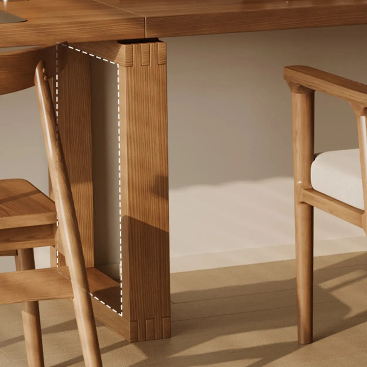 Auburn Wood Computer Desk with Drawers