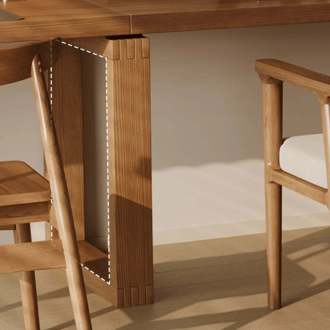 Auburn Wood Computer Desk with Drawers