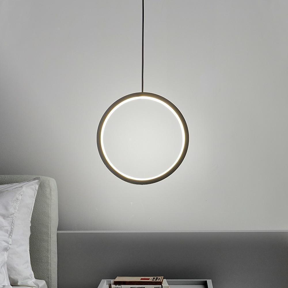 2 Light Round Modern Pendant Lighting Vintage Metal LED Ceiling Light-Lighom