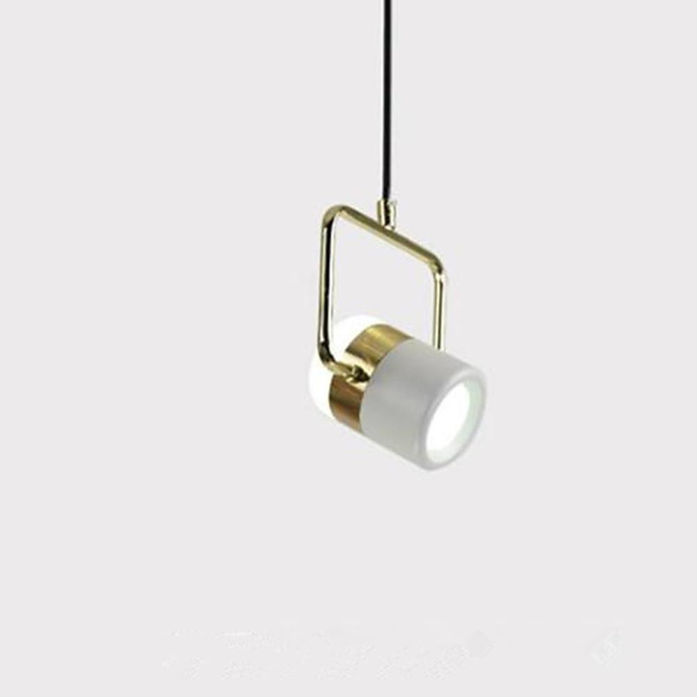 Modern projector-style gold pendant lighting, Lighom — Rose