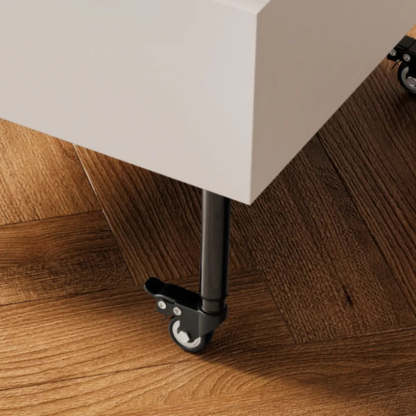 Avocado Green Square Wood Storage Coffee Table