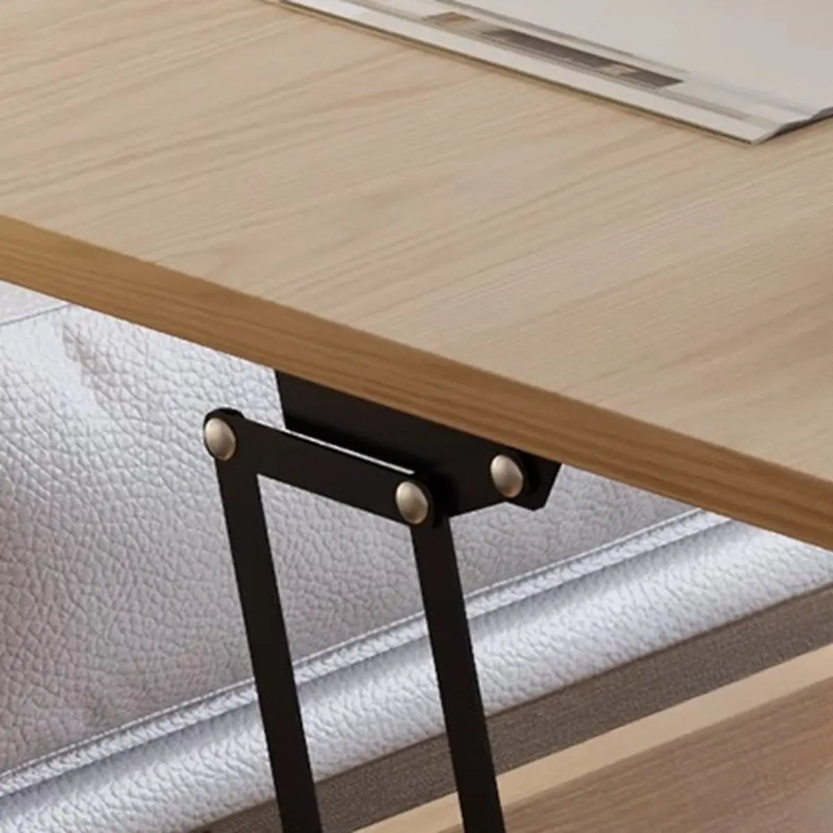 Avocado Green Square Wood Storage Coffee Table
