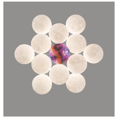 Modern Cluster Globe Chandelier Pendant Light Island Lights Hanging Lamp-Lighom