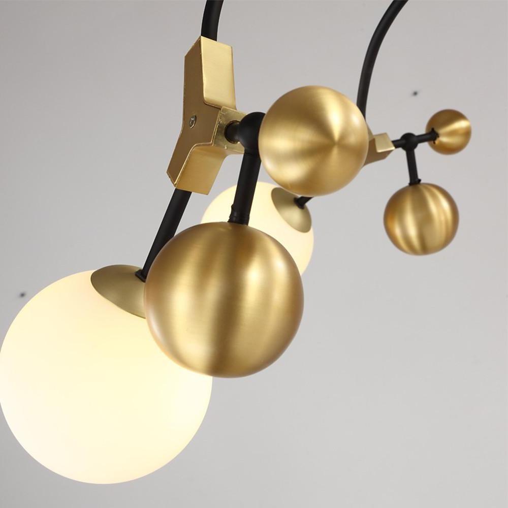 Gold Sputnik 7-Light LED Chandelier