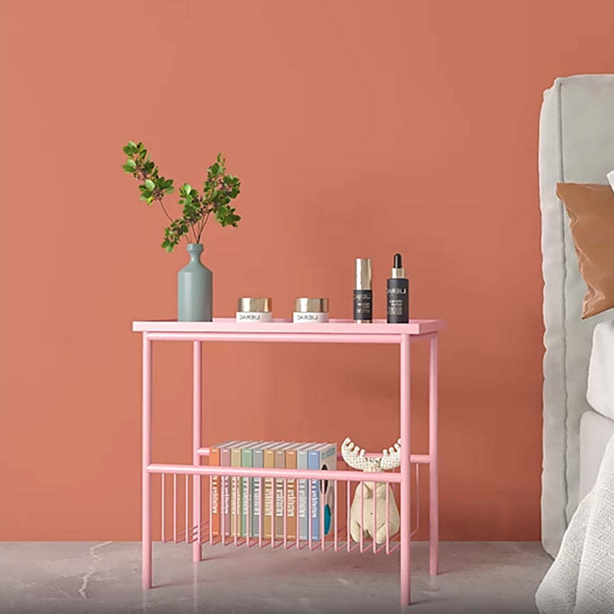 Scandinavian Iron 2-Tier Storage Side Table