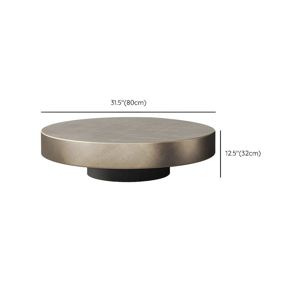 Round Steel-Base Nesting Coffee Tables