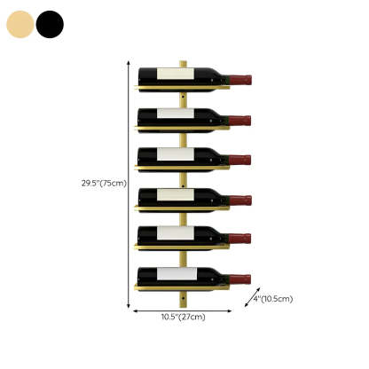 Metal Wall-Mounted Floating Wine Rack