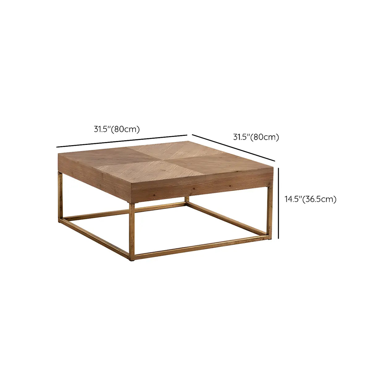 French Country Wood Coffee Table