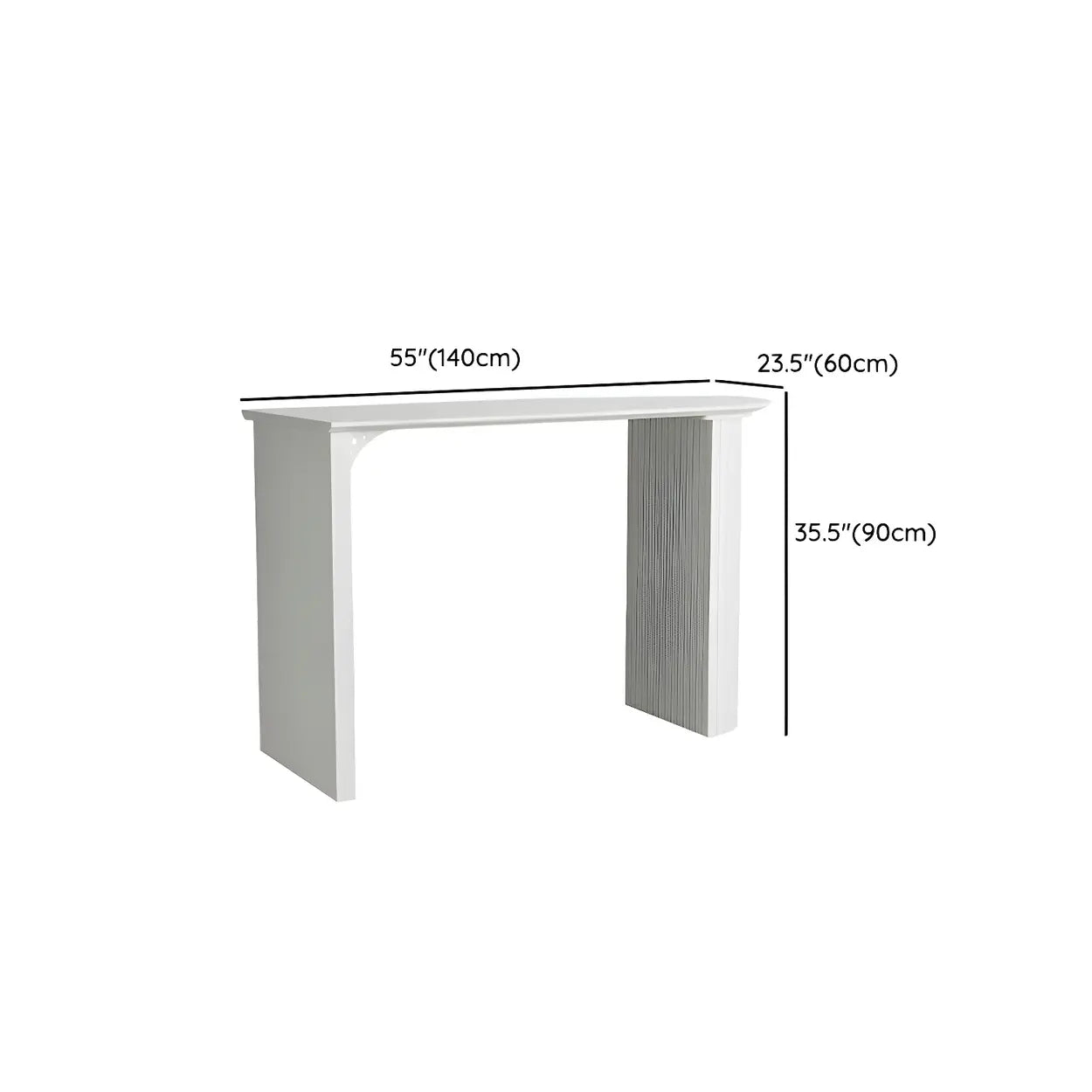 Minimalist White Counter Height Bar Table