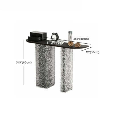 Half-Moon Acrylic Console Table