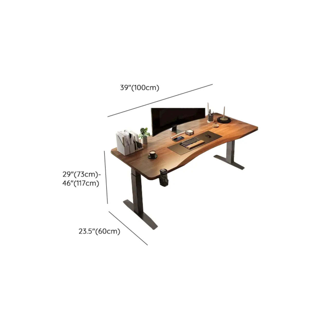 Lighom modern free-form desk wood desks