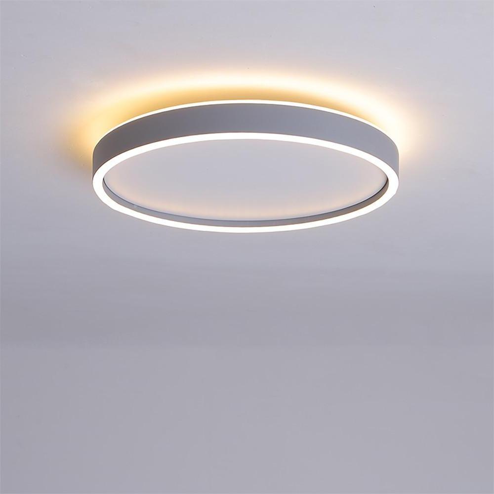Circular Minimalist Metal LED Flush Mount Ceiling Light