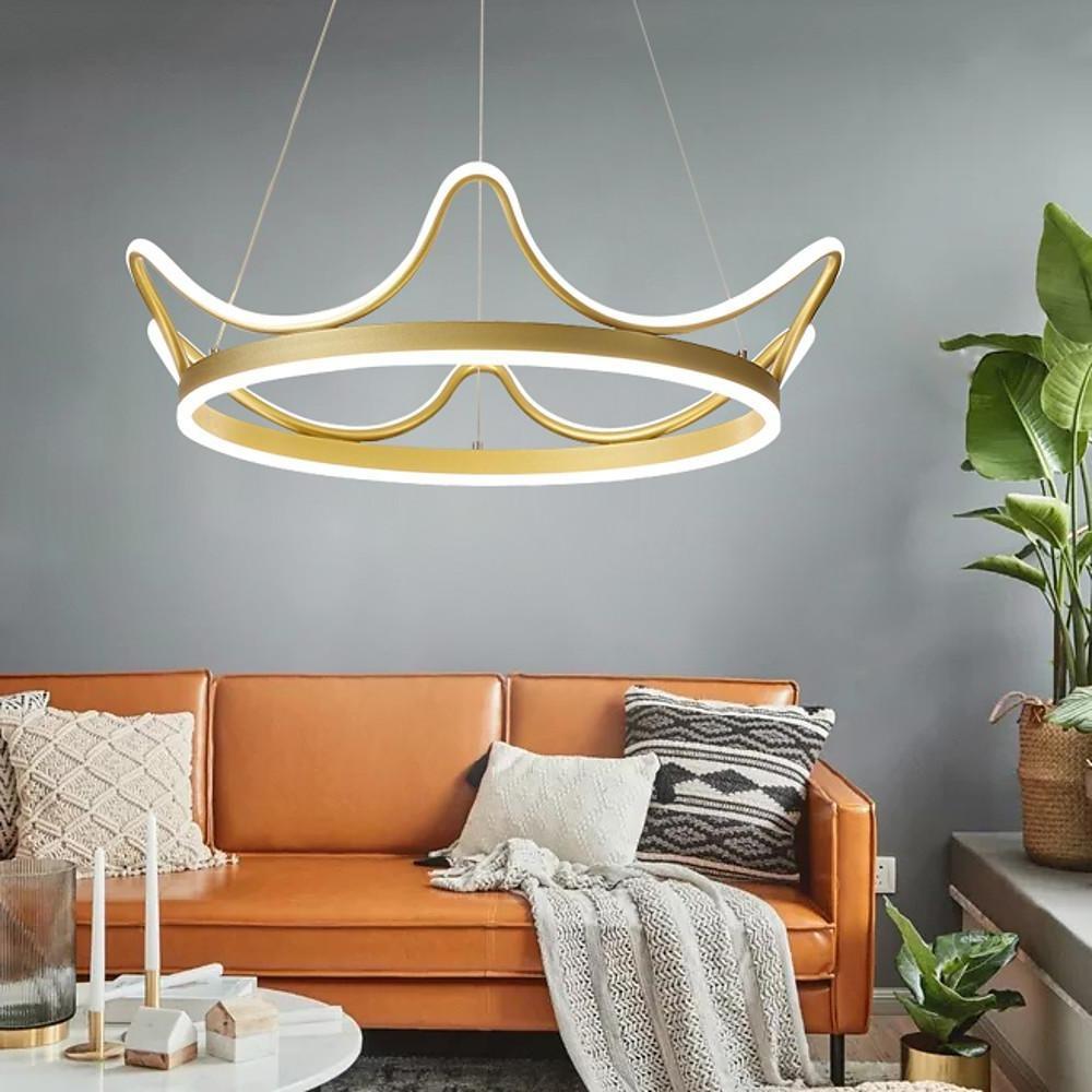 Geometric Shaped LED Gold Nordic Chandeliers Island Lights Pendant Light-Lighom