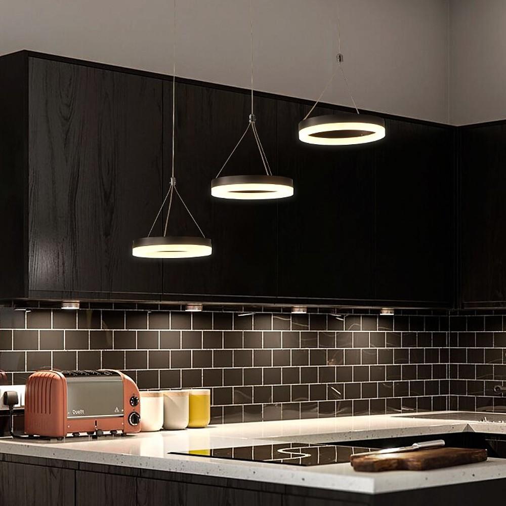 3 Circles Dimmable LED Adjustable Modern Chandeliers Pendant Light-Lighom