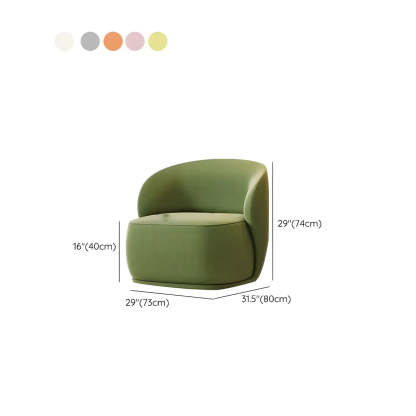 Fade Resistant Flannel Sloped Arm Pine Frame Chair